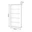 Bookcase Columbia, Double-Sided Bookcase With 5 Shelves, Divider Shelf, 90X25H180 Cm-1986787190