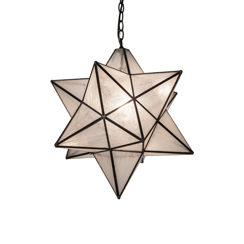 Sitare 1 - Light Pendant, Textured Black, 60" H x 18" W x 18" D