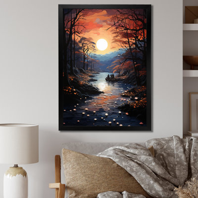 «Winters River Papercut I», impressions sur toile