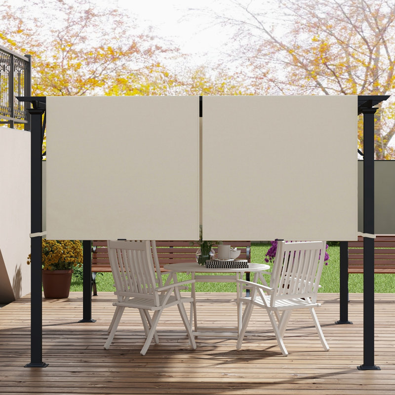 2 Pergola Canopy Replacement, Uv30+ Protected, Khaki, Compatible With 10 X 11.8Ft Pergola, Straightforward And Effortless Setup For Installation