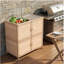 Évier utilitaire avec armoire, évier utilitaire autoportant, armoire d'évier de salle de lavage, station de lavabo d'extérieur, évier utilitaire en acier inoxydable (P 32,68 po x l 16,93 po x H 32,68 po)-1145748529