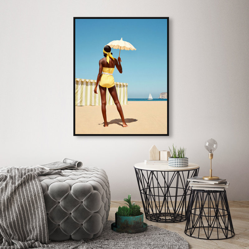 Cabana Muse III Print by Oliver Gal, 31"H x 37"W, White Floater Frame