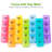  7-Day Pill Organizer, Large Moisture-Resistant Cases