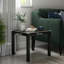 Table d'appoint minimaliste en chêne noir, imperméable, facile à nettoyer, compacte et peu encombrante, simple à assembler, pratique pour divers cas de figure, noir.