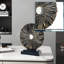 Statue abstraite de décoration de bureau, ensemble 1 pièce, parfaite pour le bureau, la chambre à coucher et le présentoir de table-1745988086