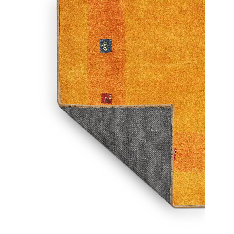 Tapis jaune moutarde Hornby, Rectangle 7 pi x 10 pi