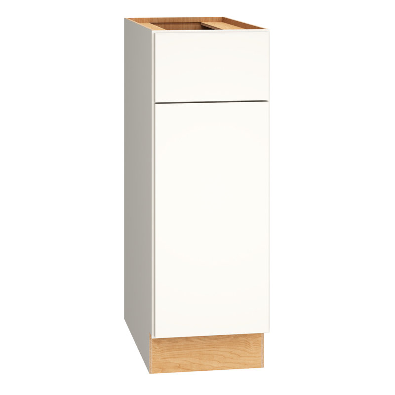 Armoire inférieure standard à 1 porte Dwelling Rosemont l 12 po x H 34,5 po x P 24 po, Blanc