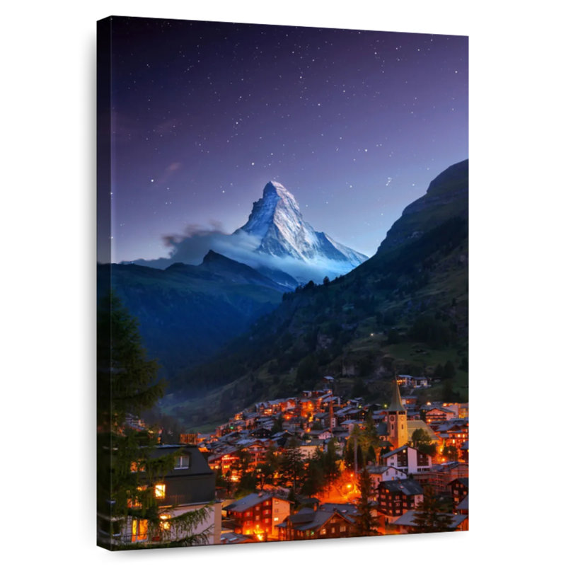 Hannes Zermatt la nuit, H 24 po x l 16 po
