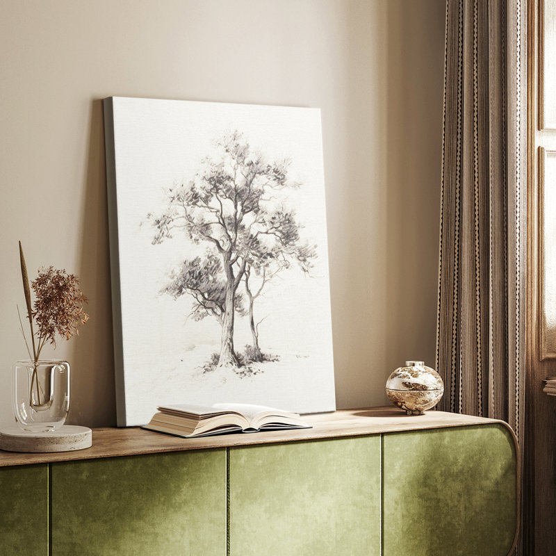 Paysage rétro I - galerie Cavas sur mesure, H 48 po x l 32 po
