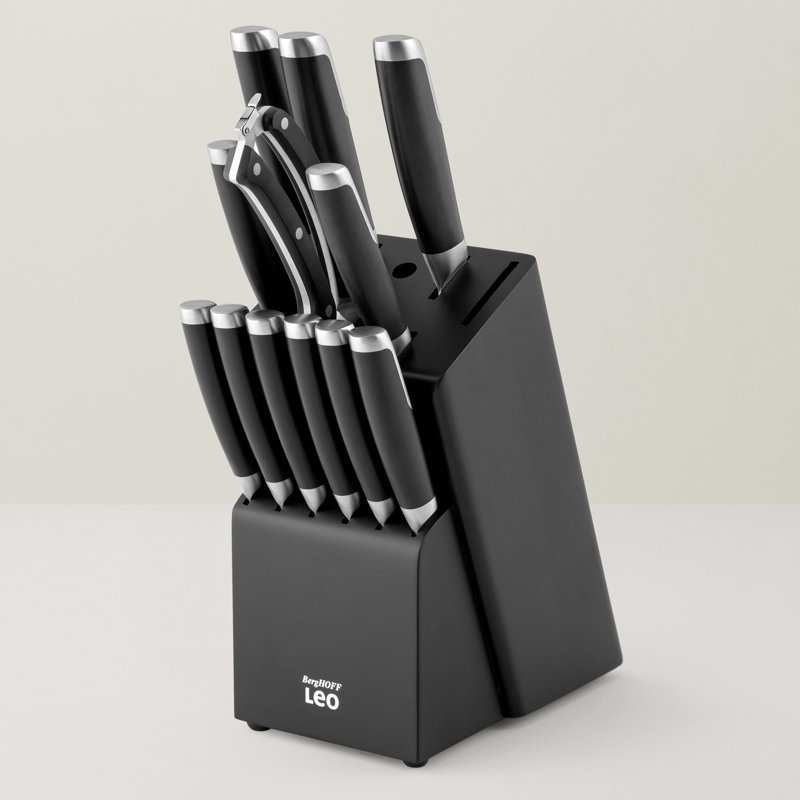 BergHOFF Graphite Stainless Steel 13Pc Knife Block Set