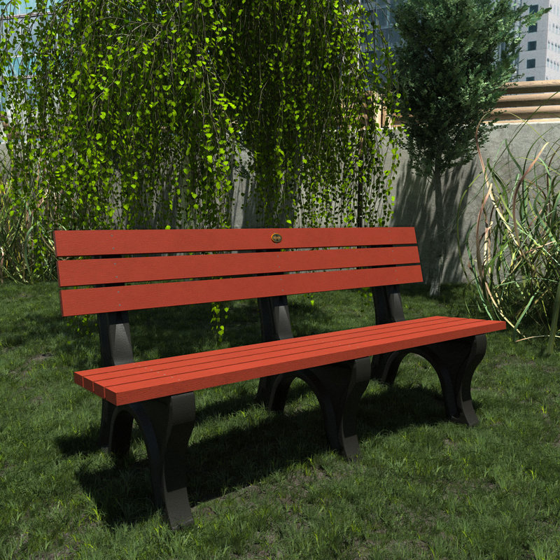 Swing Outdoor Bench, Red
