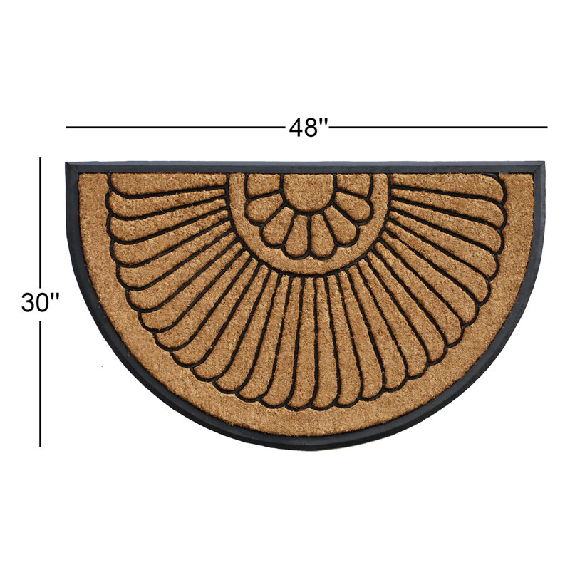 Tapis d'entrée antidérapant Brewton, 30" W X 48" L