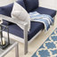 Causeuse d'extérieur en aluminium Shore Sunbrella-2095654385