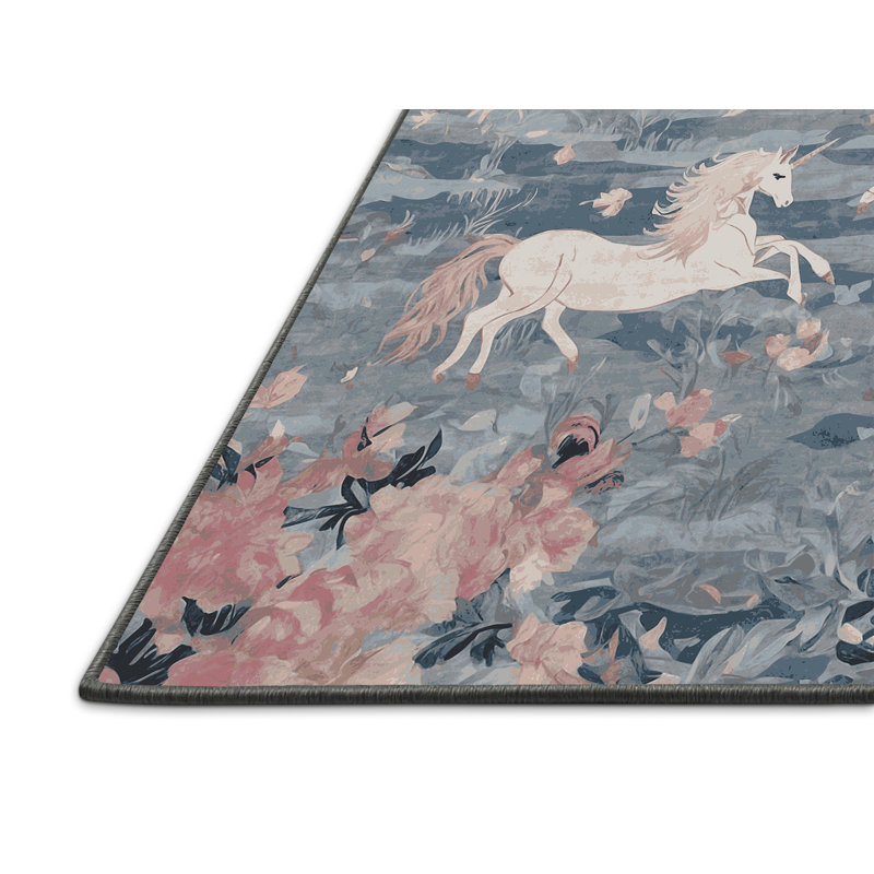 Tapis rose soyeux et moelleux, Carré 3 pi