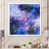 Impression blanche sur toile encadrée