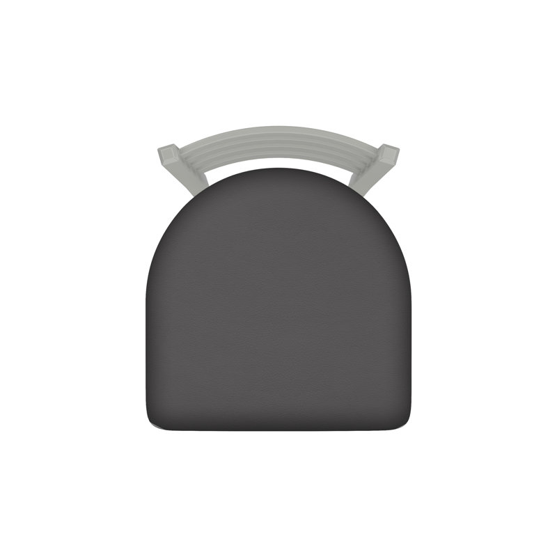 400 Jackie Chair, Anodized Nickel, Vinyl-Canter Storm