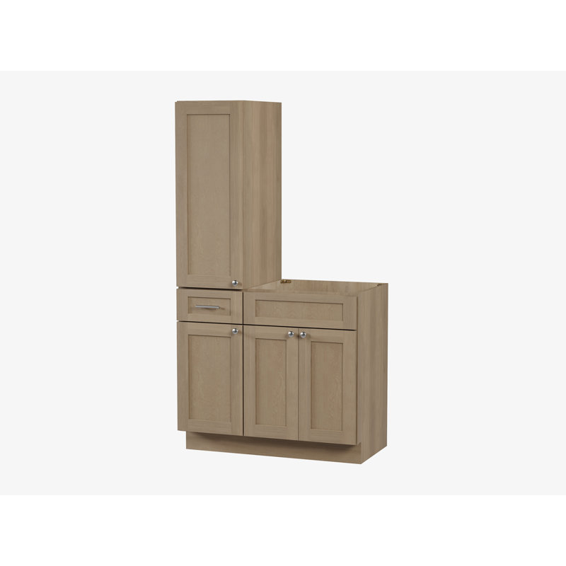 Meuble-lavabo simple 39 po Disar, Chêne naturel