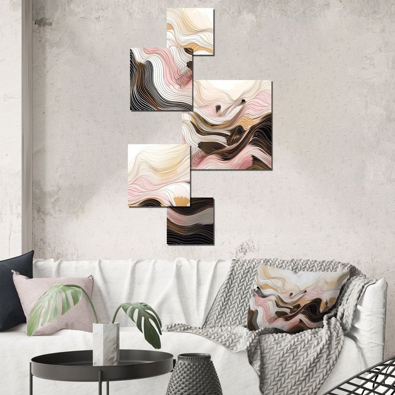 Exploration des lignes abstraites V - Minimalisme, art mural en ligne