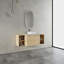 Meuble-lavabo mural avec lavabo d'art en céramique