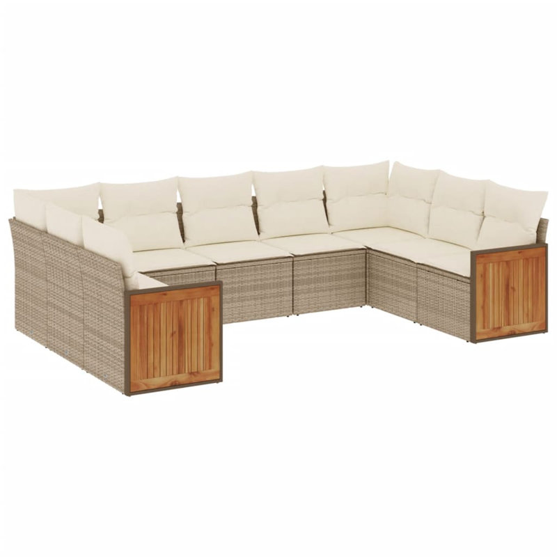 Vidaxl Garden Sofa Set Grey, Dark Grey