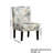 Volia Capa Print Fabric Armless Contemporary Accent Chair-787653006