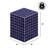 Callista 18" Modern Bohemian Ceramic Tiled Rectangle End Table-1924614602