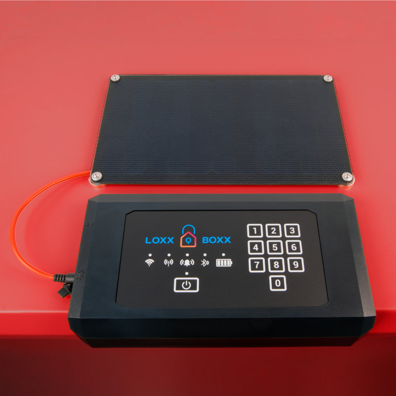 Loxx Boxx grand paquet en acier, Rouge brillant