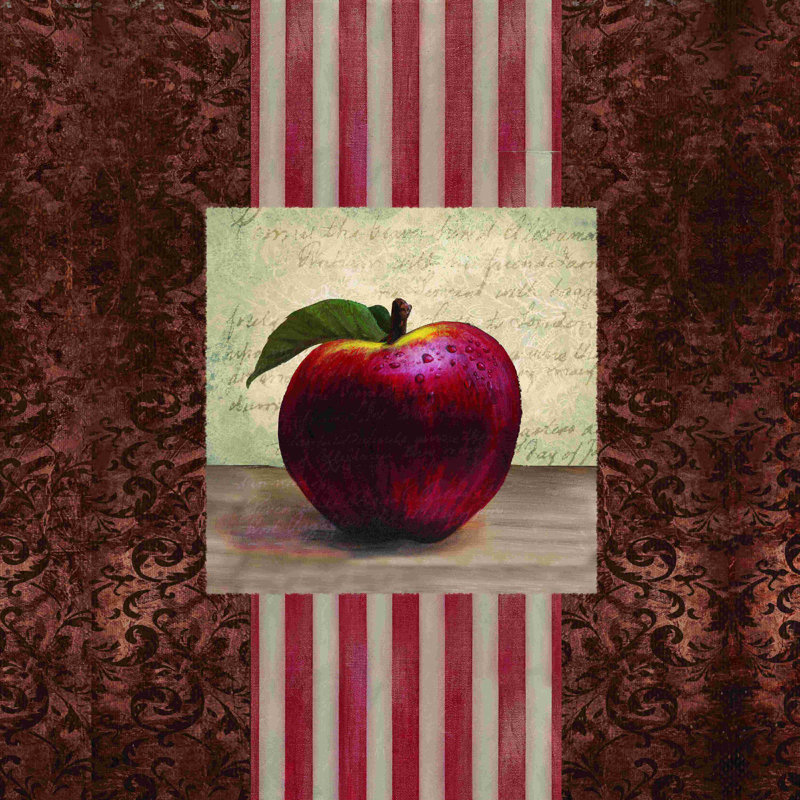 «Tasty Apple 2», impression sur toile tendue, L 30 po x H 30 po