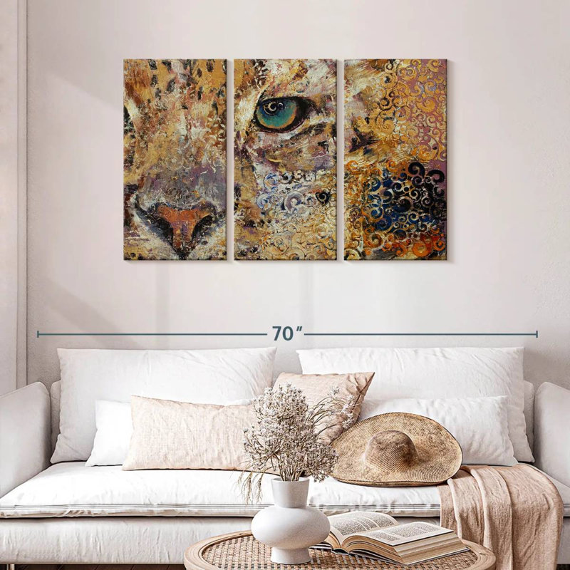 Leopard Dynasty, 28" H x 45" W