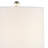Dishman 25.25" H Glass and Metal Table Lamp-1060650552