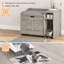 Litter Box Enclosure with Top Opening and Cushion
