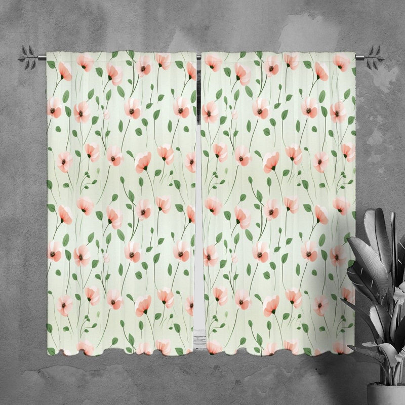 Rylene Room Darkening Curtain Pair, 20" W x 61" L