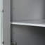 Meuble-lavabo de 24 pouces avec lavabo en céramique, rangement spacieux et porte en verre Moru élégante pour les salles de bain modernes-2109865551