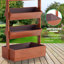 Lit de jardin vertical en bois Shanitha, support de plante en bois autoportant-1521910543