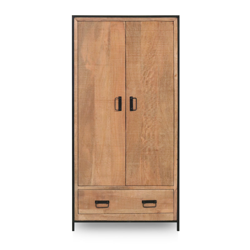 Joseph 2 Door Solid Wood Wardrobe