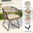 Warran 6 - Person Aluminum Extendable Outdoor Dining Set with Removable Cushions-106913427-106913528