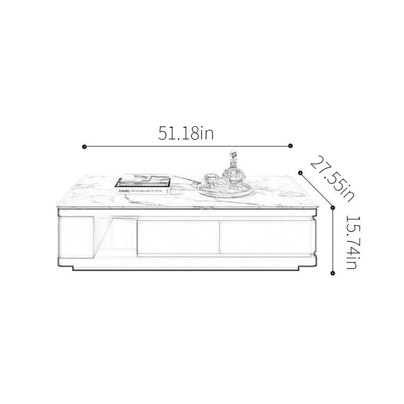 New minimalist marble coffee table