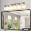 Lampe de salle de bain 6- en verre givré, doré, fixation murale moderne pour zone dorée, abat-jour à 6 lumières, luminaire-1650066876-1650066848-1650066855