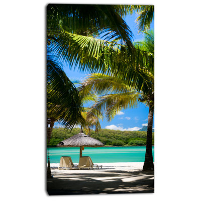 « tropical paradise », reproduction de photo sur toile tendue