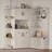Multifunctional left-right combination hall cabinet (can be used separately) with storage and 4 hooks, storage cabinet/ hall tree 2 in 1 for living room, kitchen and hallway-8062859