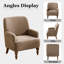 Upholstered With Footstool Armchair-885049403