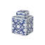 Imperial Ceramic Geometric Square Jar, Indigo, Small-568949079-568949082-568949081