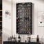 Vitrine Curio avec portes en verre, bibliothèque avec lumières DEL, noir-545152967
