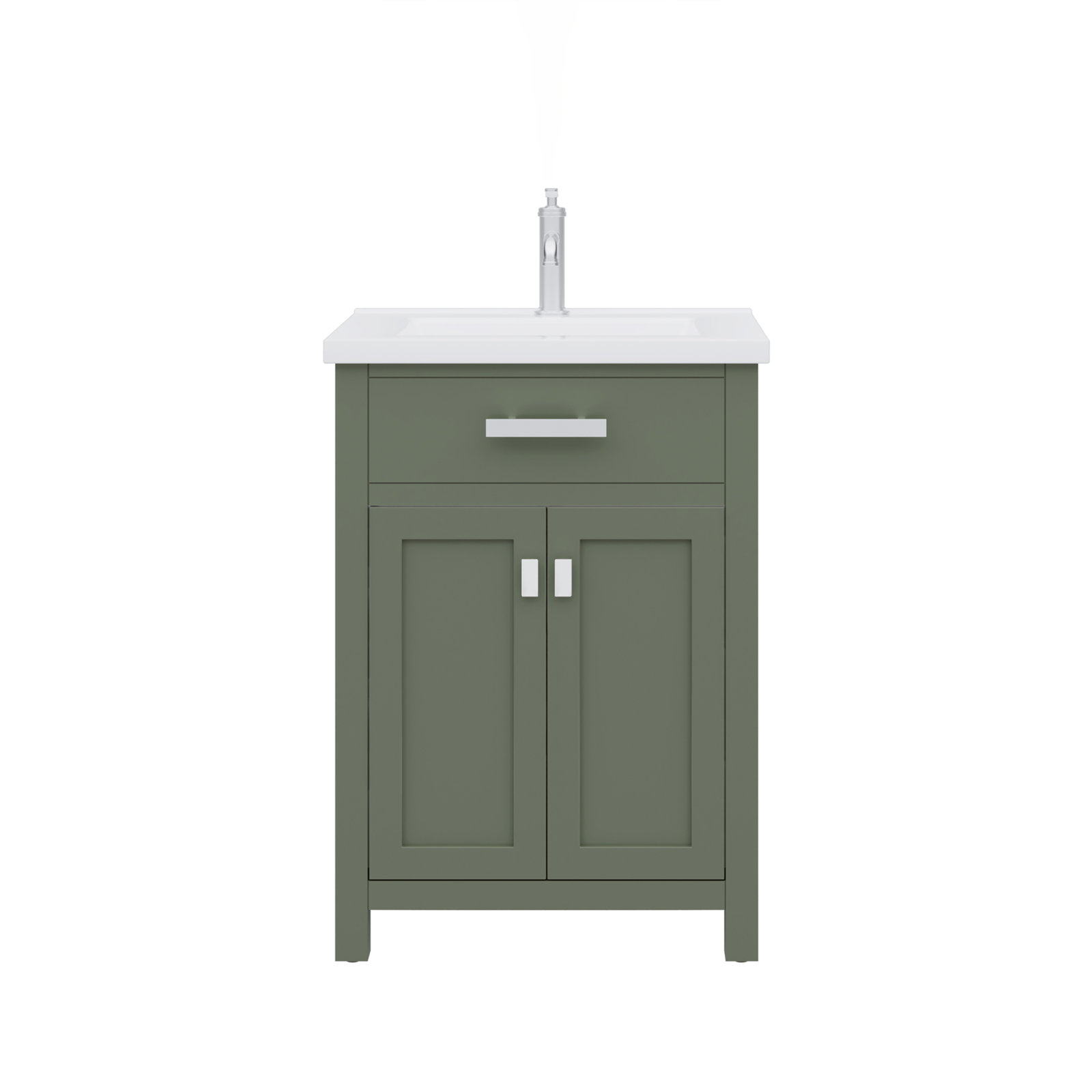 Caitlyn 24'' Single Bathroom Vanity, Glacial Green