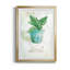 Basilic en pot - Peinture sur toile encadrée-1869211115-1869211114