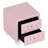 Elegant Pink Button - Nightstand With 2 Crystal Adorned Drawers, Bedroom Storage Option Velvet Bedside Table Handles, And Timeless Look-1315410766