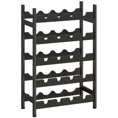 Steel Wine Bottle Rack in Black