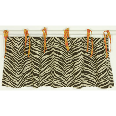 Sumba Cotton Animal Print Tailored Window Valance