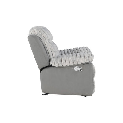 Fauteuil inclinable avec ceinture à DEL gris