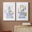 «Sketchy Bath I», ensemble de 2 peintures-133556948-133556946